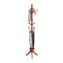 ZHHL Coat Racks，Solid Wood Floor-Standing Clothes Stand Hangers Hat Holder Standing 9 Hooks Corner Hanger Umbrella Stand 183 45Cm (Color : B)