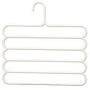 5pcs Random Color Multi-Purpose Clothes Hanger 5 Layers Pants Hanger Cloth Rack Multilayer Storage Scarf Tie Space-Saving Clothes Hanger