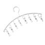 Vosarea 2PCS Stainless Steel Dryer Hanger Laundry Drying Rack with 8 Pegs for Drying Socks Bras Towel Underwear Hat Scarf Pants Gloves and Baby Clothes