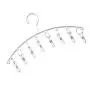 Vosarea 2PCS Stainless Steel Dryer Hanger Laundry Drying Rack with 8 Pegs for Drying Socks Bras Towel Underwear Hat Scarf Pants Gloves and Baby Clothes