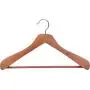 The Great American Hanger Company Deluxe Cedar Suit Hanger, Boxes of 6, 2 Inch Wide Hangers with Solid Wood Pant Bar