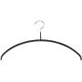 MAWA by Reston Lloyd Euro Series Non-Slip Space Saving Clothes Hanger for Shirts & Dresses, Style 40/P, Set of 10, Black