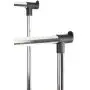 Finnhomy Double Rail Adjustable Rolling Garment Rack with Bottom Shelf - Clothes Hangers with Wheels - Rolling Clothes Organizer, Black and Chrome Finnhomy Double Rail Adjustable Rolling Garment Rack with Bottom Shelf - Clothes Hangers with Wheels - Rolling Clothes Organizer, Black and Chrome