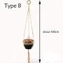 Macrame Plant Hanger || 100% Cotton Handmade || 39"-47" length