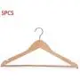 5 Pcs Wooden Adult Clothes Hangers for Jeans Pants Coat Hanger Home Storage Holder Dress Long Racks