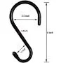 HiGift 8 Pack 6 inch Large S Hooks Heavy Duty Vinyl Coated Closet S Hook for Hanging, Non Slip Black Rubber Coated S Hooks for Hanging Plants Jeans Pot Pan Cups Towels Hats HiGift 8 Pack 6 inch Large S Hooks Heavy Duty Vinyl Coated Closet S Hook for Hanging, Non Slip Black Rubber Coated S Hooks for Hanging Plants Jeans Pot Pan Cups Towels Hats
