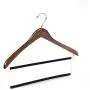 2 Quality Tow-Tone Wooden Suit Hangers with Velvet Pants Bar Smooth Finish Solid Wood Coat Hanger with 360° Swivel Hook - Camisole, Jacket, Pant, Dress Clothes Hangers (Retro, 2) 2 Quality Tow-Tone Wooden Suit Hangers with Velvet Pants Bar Smooth Finish Solid Wood Coat Hanger with 360° Swivel Hook - Camisole, Jacket, Pant, Dress Clothes Hangers (Retro, 2)