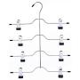 5pcs 4 Layers Stainless Steel Multifunctional Clothes Hangers Pants Storage Hangers Cloth Rack Multilayer Storage Cloth Hanger