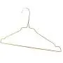 HANGERWORLD 10 Gold Coating 16inch Metal Wire 13 Gauge Pants Bar Coat Clothes Garment Hangers