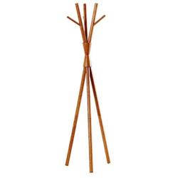 Nordic Creative Hanger Landing Hotel Hanging Clothes Rack (Color : Walnut Color)