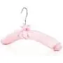 HANGERWORLD 5 Pink 17inch Satin Padded Top Garment Wedding Clothes Coat Hangers HANGERWORLD 5 Pink 17inch Satin Padded Top Garment Wedding Clothes Coat Hangers