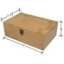 Helio Large Premium Bamboo Wooden Stash Boxes (11x7.5x4 in) for Discrete/Subtle Storage of Smoking Accessories Including lighters, Pipes, Grinders, etc. - Organized/Divided Chest
