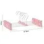 Non-Slip Plastic Hanger Pants Pants Pants Skirt Skirt Clip Hanger Pants Clip Drying Clothes Hanging Clothing Store Rack 10 Pack FANJIANI (Color : Pink)