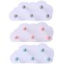 Yunerd Cloud 5 Hooks Wall Hanging Rack Clothes Hat Key Hanger Kitchen Kids Living Room Decoration Organizer