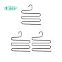 HJYPYJ Magic Hanger,Type s Multifunction Magical Hangers,Iron Multi-Layer Storage Trouser Hangers,Space-Saving Organizer Hangers, Not Easy to Fall Off/Black / 3 pcs