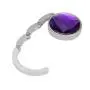 Detectorcatty Portable Crystal Alloy Purse Holder Handbag Hook Foldable Hangbag Hook Desk Hanger Multiple Bag Accessories