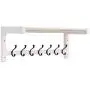 Coat Rack Coat Rack Wall Hanging Wall Hanger Porch Entry Clothes Hook Living Room Solid Wood Multi-Purpose Rack White (Size : 7529.527.3cm)
