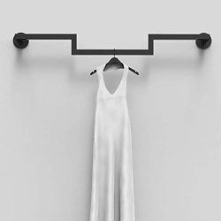 Hanger Install Itblack Clothes Display Rack Commercial Rod Storage Wall Garment Everyday Perfect Laundry Room Iron (Size : 100 10cm)