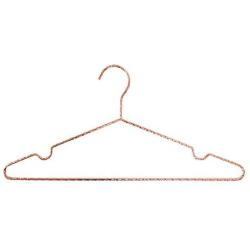 Closet Complete Luxurious, Modern, Strong Metal, “Millionaire” Space Saving Coat Hangers, Rose Gold, Set of 5