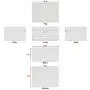 RR ROUND RICH DESIGN Jewelry Boxes - 2 Level Multifunctional Large Jewelry Organizer Storage Case with Top Mirror Drawer and Metal Lock - White