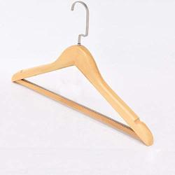 SAASNY Standard Hangers,10 Pieces Deluxe Coat Suit Garment Clothes Broad Ends And Non Slip Trouser Bar For Jacket,Shirt Coat Standard Hangers,44.5cm Wide Ideal For Home And Shops-Space Saving Solution