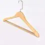 SAASNY Standard Hangers,10 Pieces Deluxe Coat Suit Garment Clothes Broad Ends And Non Slip Trouser Bar For Jacket,Shirt Coat Standard Hangers,44.5cm Wide Ideal For Home And Shops-Space Saving Solution
