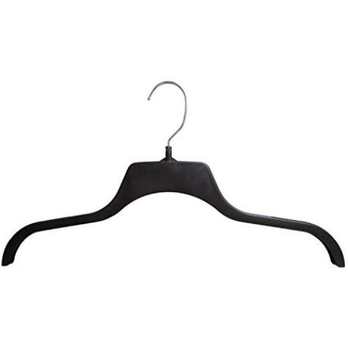 Hanger Central Heavy-Duty Black Plastic Closet Department Store Non Slip Sweater Hangers, 19 Inch, 50 Pack