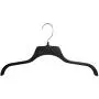 Hanger Central Heavy-Duty Black Plastic Closet Department Store Non Slip Sweater Hangers, 19 Inch, 50 Pack