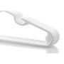 Neaties Childrens Size White Plastic Hangers, USA Made Long Lasting Tubular Hangers, Set of 30