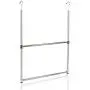 Oceanstar 2-Tier Portable Adjustable Rod Closet Hanger, Chrome