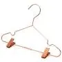 KOOBAY 50Pack 13" Rose Copper Gold Shiny Metal Wire Top Clothes Hangers with Clips for Shirts Coat Storage & Display KOOBAY 50Pack 13" Rose Copper Gold Shiny Metal Wire Top Clothes Hangers with Clips for Shirts Coat Storage & Display
