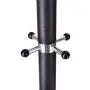 HSada Coat Rack Free Standing - Metal Coat Rack Hat Hanger with Round Base for Clothes,Scarves,Handbags,Umbrella - Super Easy Assembly NO Tools Required - Ship from US(12 Hooks,Black)