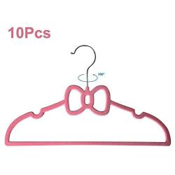 vividesire 10PCS Butterfly Flocking Clothes Hanger,Bend Freely No Deformation Cute Hanger for Home Supplies workable