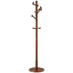 KXBYMX Clothes Hanger Floor Solid Wood Coat Rack Bedroom Hanging Clothes Household Clothes Rack -Multifunctional Coat Rack (Color : A)