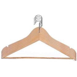 5 Pcs Wooden Adult Clothes Hangers for Jeans Pants Coat Hanger Home Storage Holder Dress Long Racks