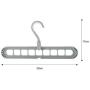 10PC Random Color Creative 3D Space Saving Hanger Magic Clothes Hanger 9Hole Towel Hook Closet Organizer Rack Decoration 10PC Random Color Creative 3D Space Saving Hanger Magic Clothes Hanger 9Hole Towel Hook Closet Organizer Rack Decoration