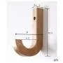 Wall Solid Wood Hook Originality Wooden Coat Hook Oak Clothes Hanger Wall Decoration Coatrack Bag Jook,1Pcs3