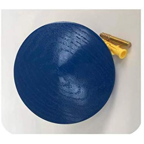 Home Decoration Coat Hook/Robe Hook Japan Style Wall Hangers for Keys/Clothes DIY Wood Handbag Holder Wooden Hangers,6.5Cm,Blue