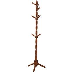 Yxsd 185CM Coat Rack Stand 9 Hooks Clothes Stand Tree Stylish Wooden Hat Coat Rail Stand Rack Clothes Jacket Storage Hanger Organiser, Wood Color (Color : Natural)