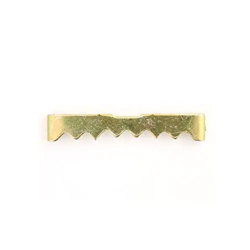 Nailess Brass Finish Sawtooth Picture Hangers - Pack of 100 Nailess Brass Finish Sawtooth Picture Hangers - Pack of 100