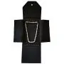 6"W x 8 1/4"H Black Velvet Jewelry Folder Pearl Necklace Organizer Storage Display Gift Valentine 6"W x 8 1/4"H Black Velvet Jewelry Folder Pearl Necklace Organizer Storage Display Gift Valentine