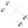 Cabilock Clothes Hanger 6Pcs 28cm Stainless Steel Nano Trousers Clips Adjustable Clip Distance Clothes Hangers Non-Slip Laundry Racks
