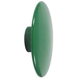 Wood Dots Coat Hooks Flat Round Shape Bright Color Wall Mounted Wall Hanger, Scatter The Wall to Display Hats, Scarves,Clothes(10 Colors) - Green L