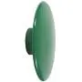 Wood Dots Coat Hooks Flat Round Shape Bright Color Wall Mounted Wall Hanger, Scatter The Wall to Display Hats, Scarves,Clothes(10 Colors) - Green L