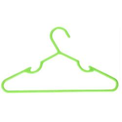 TSWCL 30 Pcs Plastic Hangers Lot Children Kid Infant Toddler Clothes Lime Durable New