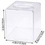 OUNONA Acrylic Square Tissue Case Transparent Tissue Holder Paper Storage Boxes Craft Home Supplies