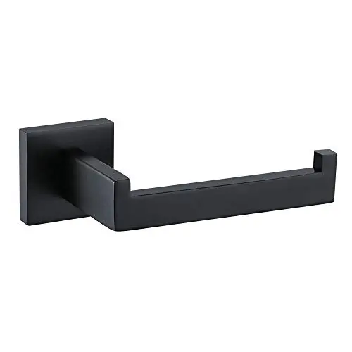 TURS SUS 304 Stainless Steel Toilet Paper Holder Storage Bathroom Paper Towel Dispenser Tissue Roll Hanger Contemporary Square Style Wall Mount