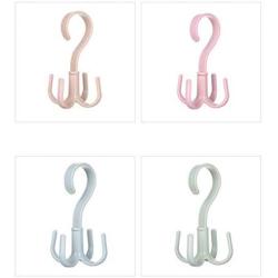 KYCPTNFJ 5 pcs Plastic Home Storage Organization Bedroom Hanger Clothes Hanging Rack Holder for Bags Towel