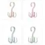 KYCPTNFJ 5 pcs Plastic Home Storage Organization Bedroom Hanger Clothes Hanging Rack Holder for Bags Towel