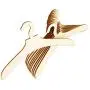 10pcs Mini Wooden Clothes Hanger Doll Accessory Doll Clothes Coat Dress Organizer 10pcs Mini Wooden Clothes Hanger Doll Accessory Doll Clothes Coat Dress Organizer